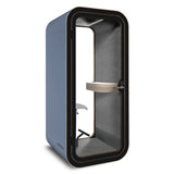 Soundproof pod for sale by Agile Designs with glass panels and modern design